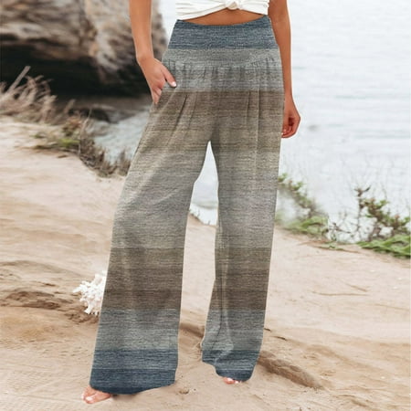 Miayilima Casual Pants For Women Casual Prints High Waist Wide Leg Palazzo Pants Elastic Waist Loose Comfy Pajama Pants Pockets Size L
Miayilima Casual Pants For Women Casual Prints High Waist Wide Leg Palazzo Pants Elastic Waist Loose Comfy Pajama Pants Pockets Size L