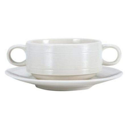 Oneida L5650000791 6.125 in. Manhattan Undecorated Rim Soup Bowl White