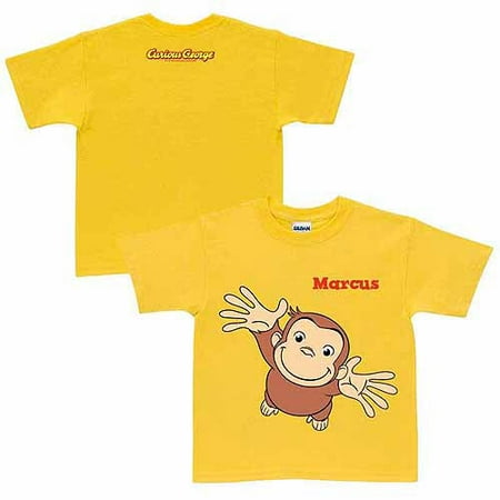 Personalized Curious George Pick Me Up Toddler Yellow T-Shirt