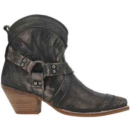 Dingo Womens Gummy Bear Snip Toe Casual Boots Ankle Mid Heel 2-3