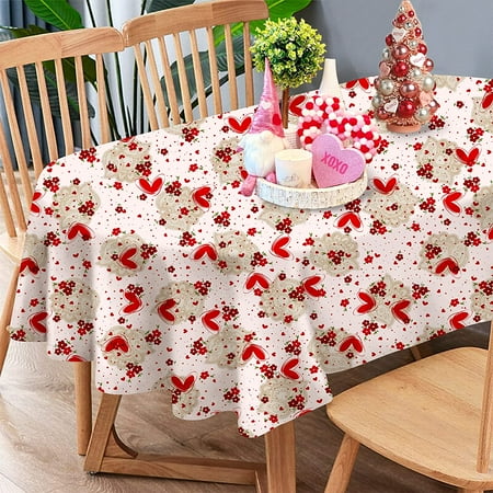 Mindunm Oval Valentines Tablecloth Heart & Lace Valentine s Day Tablecloth for Oval Tables 60 x 102 Perfect for Kitchen Dinner Valentine s Day Date Restaurant Decoration Holiday Dining Room
Mindunm Oval Valentines Tablecloth Heart & Lace Valentine s Day Tablecloth for Oval Tables 60 x 102 Perfect for Kitchen Dinner Valentine s Day Date Restaurant Decoration Holiday Dining Room