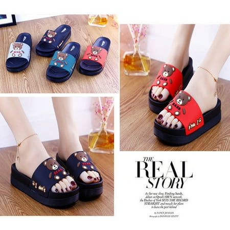 Thick Sole Slippers High Platform Shoe Cartoon Design PVC Flip Flop Anti-Slip For Women And Men Casual Style 38 Red
Thick Sole Slippers High Platform Shoe Cartoon Design PVC Flip Flop Anti-Slip For Women And Men Casual Style 38 Red