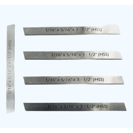 Assorts Set of 5 HSS Blades 1/16 X 5/16 X 3.5 for Lathe Parting Cut off Holders
Assorts Set of 5 HSS Blades 1/16 X 5/16 X 3.5 for Lathe Parting Cut off Holders