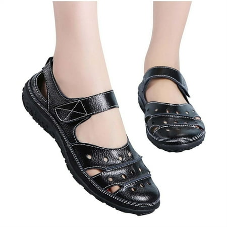 SHENGXINY Hollow Genuine Leather Breathable Soft Flat Sandals Summer Women Shoes Woman Casual Solid Buckle Strap Ladies Sandals
SHENGXINY Hollow Genuine Leather Breathable Soft Flat Sandals Summer Women Shoes Woman Casual Solid Buckle Strap Ladies Sandals
