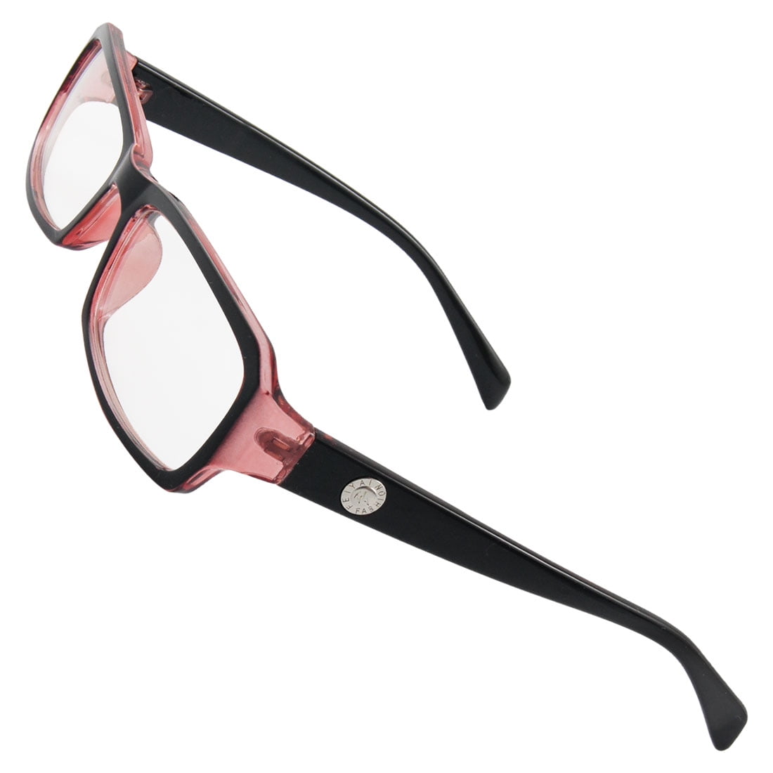 Lady Multi Coated Lens Clear Dark Red Plastic Plain Glasses Walmart