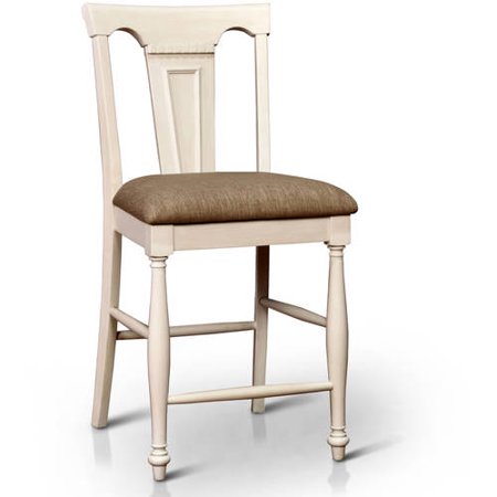 Furniture of America Cido Country Counter Height Chair, Set of 2, Multiple Colors