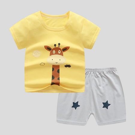 Simplmasygenix Summer Toddler Tops Shorts Short Sleeve Toddler Boys Cartoon Print Pattern Clothes Summer Two-piece Sute
Simplmasygenix Summer Toddler Tops Shorts Short Sleeve Toddler Boys Cartoon Print Pattern Clothes Summer Two-piece Sute