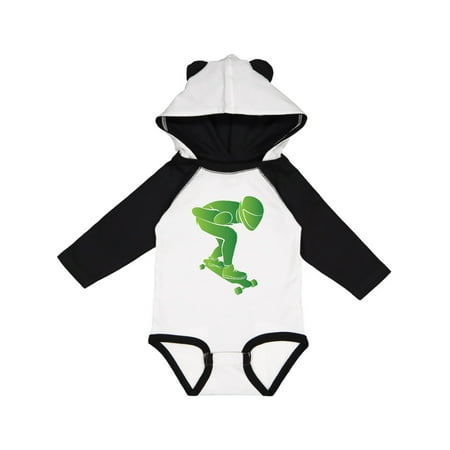 Inktastic Skateboarder Longboarding Sports Gift Baby Boy Long Sleeve Bodysuit