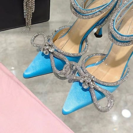 IELGY Bowknot Rhinestone Point Toe Satin Sandals Women s Lace Stiletto High Heels
IELGY Bowknot Rhinestone Point Toe Satin Sandals Women s Lace Stiletto High Heels