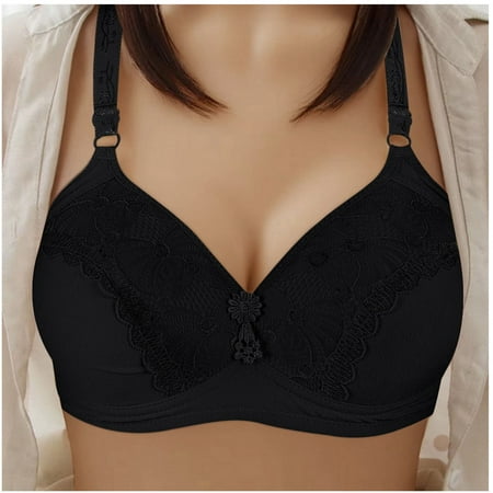 Patlollav Womens Plus Size Bras Clearance Wire Free Push Up Hollow Out Bra Underwear
Patlollav Womens Plus Size Bras Clearance Wire Free Push Up Hollow Out Bra Underwear
