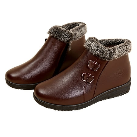 hopeusnice Women s Winter Boots Fuzzy Fleece Lined Ankle Booties Warm Plush Faux Leather Zipper Comfortable Shoes Non-Slip Platform Wedge Boots Red 38
hopeusnice Women s Winter Boots Fuzzy Fleece Lined Ankle Booties Warm Plush Faux Leather Zipper Comfortable Shoes Non-Slip Platform Wedge Boots Red 38