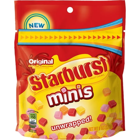 starburst minis chews candy unwrapped fruit bag mini ounce oz bags upcitemdb walmart jelly beans
