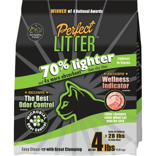 Perfect Litter, Alert with Wellness Indicator Cat Litter, 4-lb
