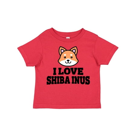 Inktastic I Love Shiba Inus Gift Toddler Boy or Toddler Girl T-Shirt