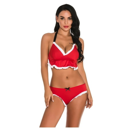 Women‘s Christmas Lingerie Lace Babydoll Chemise Halter Teddy V Neck Sleepwear Suit
Women‘s Christmas Lingerie Lace Babydoll Chemise Halter Teddy V Neck Sleepwear Suit