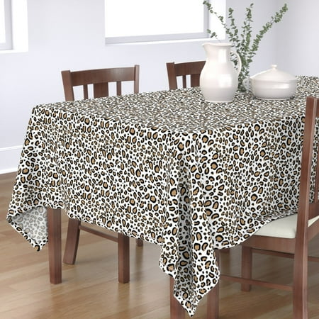 Cotton Sateen Tablecloth 70 x 108 - Leopard Animal Print White Background Natural Tan Cheetah Spots Girly Print Custom Table Linens by Spoonflower
Cotton Sateen Tablecloth 70 x 108 - Leopard Animal Print White Background Natural Tan Cheetah Spots Girly Print Custom Table Linens by Spoonflower
