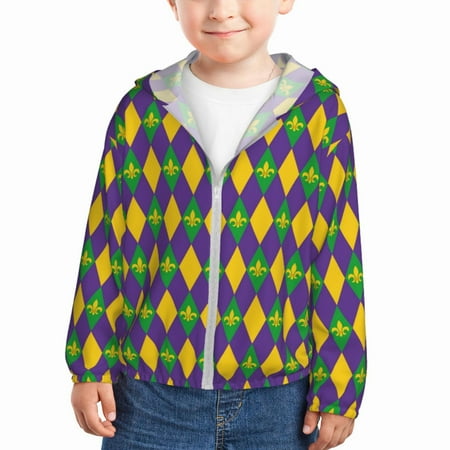 Lukts Mardi Gras Print Children s Long-Sleeved Sun Protection Clothing Hooded Sweatshirts for Boys and Girls Outdoor Sports-18 Months
Lukts Mardi Gras Print Children s Long-Sleeved Sun Protection Clothing Hooded Sweatshirts for Boys and Girls Outdoor Sports-18 Months