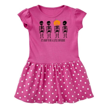 Inktastic It s Okay to be a Little Different Skeletons and Pumpkins Gift Baby Girl Dress
Inktastic It s Okay to be a Little Different Skeletons and Pumpkins Gift Baby Girl Dress