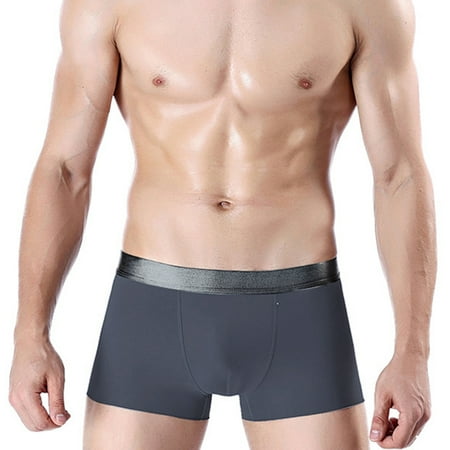 HEVIRGO Plus Size Sexy Fashion Men Seamless Breathable Boxers Panties Shorts Underwear