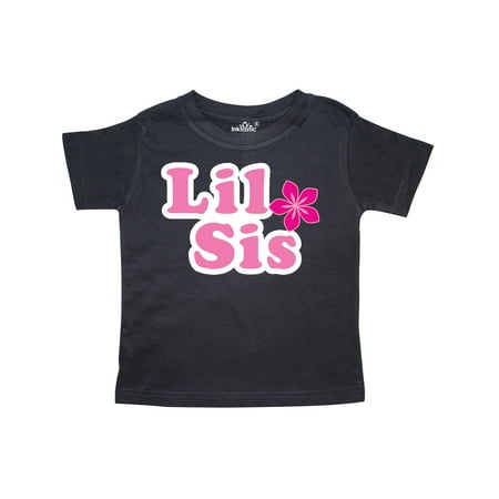 Inktastic Little Sister Flower Gift Toddler Toddler Girl T-Shirt