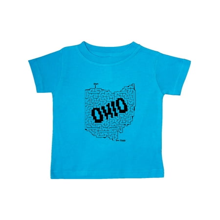Inktastic Ohio Maze Puzzle Gift Baby Boy or Baby Girl T-Shirt