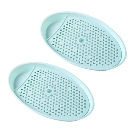 2pcs Creative Oval Dish Dumpling Plate Household Tableware Double-Layer Draining Plates (Blue) 
2pcs Creative Oval Dish Dumpling Plate Household Tableware Double-Layer Draining Plates (Blue)