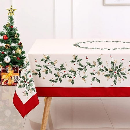 Christmas Leaves Print Tablecloth Waterproof and Stain Resistant Table Cloth Decorative Tablecloths is Suitable for Holiday/Dining/Party Use(60x104 Inch)
Christmas Leaves Print Tablecloth Waterproof and Stain Resistant Table Cloth Decorative Tablecloths is Suitable for Holiday/Dining/Party Use(60x104 Inch)