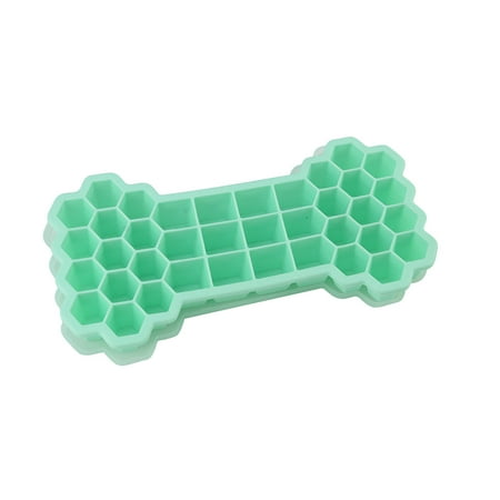 Ice Cube Tray Ice Cube Tray Ice Cube Molds & Trays 38 Cells Honeycomb Silicone Ice Tray With Cover Thickened Stackable Diy Mold Green