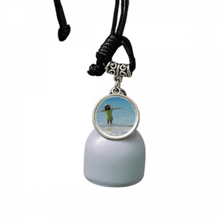 Beach Wave Sea Ellie Yao Beautiflu Girl Wind Chimes Bell Car Pendant