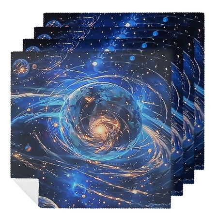 Facannap Spiral Galaxy Cloth Napkins for Hotel Home Banquet Atmosphere Embellishment Polyester Farmhouse Party Dining Table Decor Washable Napkins 4 PCS
Facannap Spiral Galaxy Cloth Napkins for Hotel Home Banquet Atmosphere Embellishment Polyester Farmhouse Party Dining Table Decor Washable Napkins 4 PCS