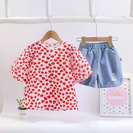 Hunpta Toddler Kids Denim Tops+Ripped Fashion Shorts Summer Floral Girl Outfit Baby Set Girls Outfits&Set
Hunpta Toddler Kids Denim Tops+Ripped Fashion Shorts Summer Floral Girl Outfit Baby Set Girls Outfits&Set