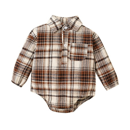 XYIJANI Baby Girl Shorts Infant Newborn Baby Boys Girls Plaid Long Sleeve Shirt Bodysuit Romper Gentleman Suit Outfits Clothes Boy Clothes 12-18 Months (Coffee 100)
XYIJANI Baby Girl Shorts Infant Newborn Baby Boys Girls Plaid Long Sleeve Shirt Bodysuit Romper Gentleman Suit Outfits Clothes Boy Clothes 12-18 Months (Coffee 100)