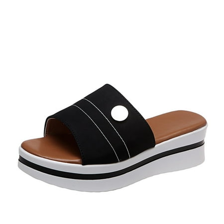 CYMMPU Women s Slippers Fashion Women Sandals Wear Lazy Summer People Thick-Soled Casual Slippers Shoes
CYMMPU Women s Slippers Fashion Women Sandals Wear Lazy Summer People Thick-Soled Casual Slippers Shoes
