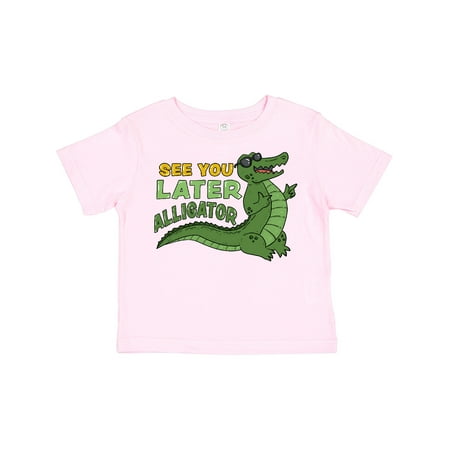 Inktastic See You Later Alligator with Black Sunglasses Gift Toddler Boy or Toddler Girl T-Shirt