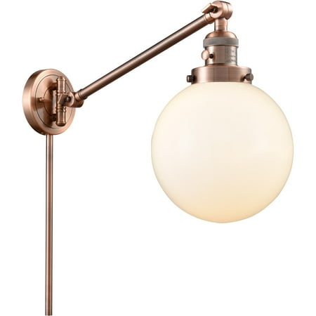 Antique Copper Tone Wall Sconces 8 Wide Steel/Cast Brass/Glass Medium Base 1 Light Fixture
Antique Copper Tone Wall Sconces 8 Wide Steel/Cast Brass/Glass Medium Base 1 Light Fixture