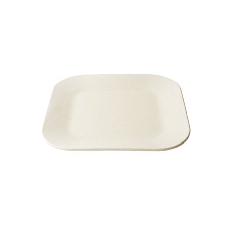 8 1/2" Sq. Reusable Bamboo Malibu Plate,Pack of 12 EA