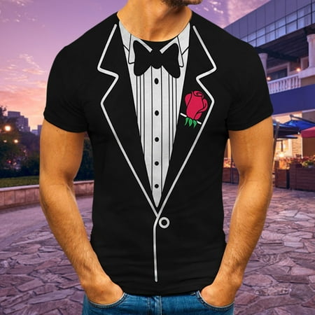 HIBRO Men s Street Fashion Casual Suit Fake Two Piece Round Neck Short Sleeve T Sleeve
HIBRO Men s Street Fashion Casual Suit Fake Two Piece Round Neck Short Sleeve T Sleeve