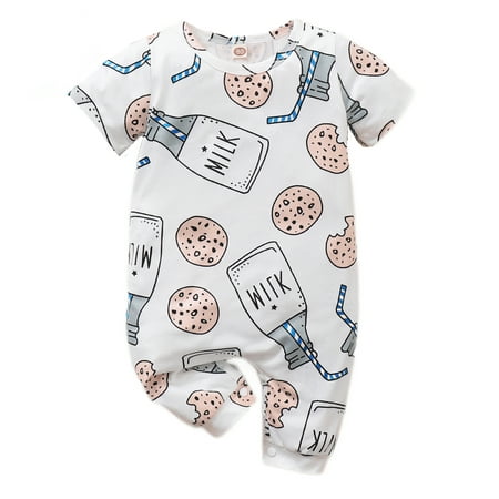 3 Months Baby Girls Clothes 6 Months Girls One Piece Romper Bodysuit Milk Bottle Print Infant Girls Short Sleeve Romper Jumpsuit White
3 Months Baby Girls Clothes 6 Months Girls One Piece Romper Bodysuit Milk Bottle Print Infant Girls Short Sleeve Romper Jumpsuit White