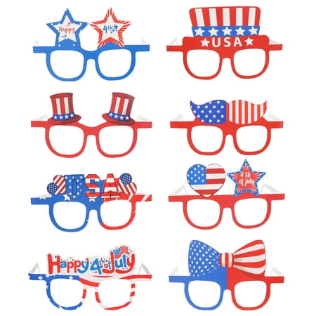 8Pcs Independence Day Party Patriotic Party Glasses Decorative Eyeglasses Photo Props
8Pcs Independence Day Party Patriotic Party Glasses Decorative Eyeglasses Photo Props