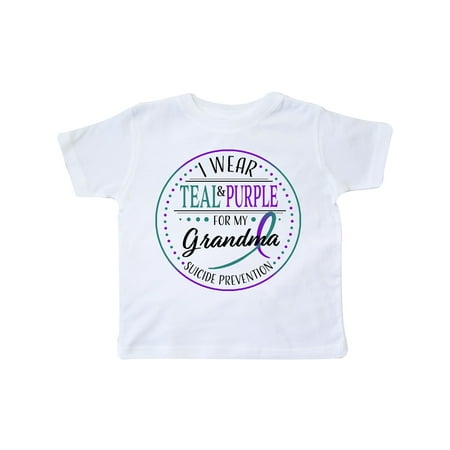 Inktastic Suicide Prevention- I Wear Teal and Purple for My Grandma Gift Toddler Boy or Toddler Girl T-Shirt
Inktastic Suicide Prevention- I Wear Teal and Purple for My Grandma Gift Toddler Boy or Toddler Girl T-Shirt
