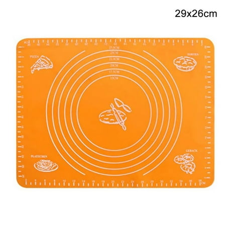 Silicone Baking Mat Flour Rolling Scale Mat Kneading Dough Pad Baking Pastry Rolling Pad Orange 29x26cm
Silicone Baking Mat Flour Rolling Scale Mat Kneading Dough Pad Baking Pastry Rolling Pad Orange 29x26cm