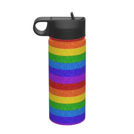 Uemuo Colorful Glitter Rainbow Print 18oz Sports Insulated Kettle Water Bottle Outdoor Sports Bottle Insulated Hydration Bottle with Handle & Flip Straw
Uemuo Colorful Glitter Rainbow Print 18oz Sports Insulated Kettle Water Bottle Outdoor Sports Bottle Insulated Hydration Bottle with Handle & Flip Straw