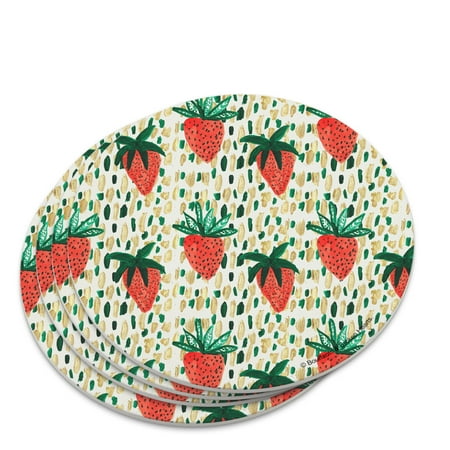 Berry Special Strawberries Novelty Coaster Set