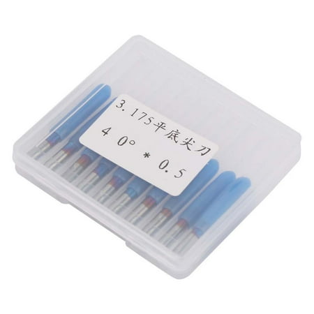Kozecal Engraving Bit Set 10pcs Tungsten Steel CNC Router Cutter Bit Blue Plating 3.175(40°) Wood Engraving Knife Bit Set Engraving Knife Kit
Kozecal Engraving Bit Set 10pcs Tungsten Steel CNC Router Cutter Bit Blue Plating 3.175(40°) Wood Engraving Knife Bit Set Engraving Knife Kit