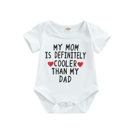 Genuiskids Unisex Newborn Baby Girl Boy Short Sleeve Bodysuit Round Neck Heart Capital Letter Printing Romper Summer Snap Crotch Jumpsuit
Genuiskids Unisex Newborn Baby Girl Boy Short Sleeve Bodysuit Round Neck Heart Capital Letter Printing Romper Summer Snap Crotch Jumpsuit