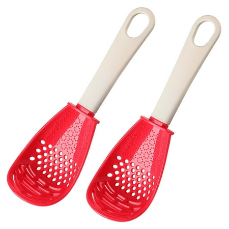 2pcs Cooking Spoon Plastic Heat-Resistant Multifunctional with Hanging Hole Cooking Skimmer Colander Strainer Grater for Kitchen Living Room Home
2pcs Cooking Spoon Plastic Heat-Resistant Multifunctional with Hanging Hole Cooking Skimmer Colander Strainer Grater for Kitchen Living Room Home