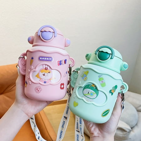Chicmine 1 Set 550ML Drinking Straw Buckle Straw Widened Straps Stainless Steel Children Thermal Water Bottle for Daily Use
Chicmine 1 Set 550ML Drinking Straw Buckle Straw Widened Straps Stainless Steel Children Thermal Water Bottle for Daily Use