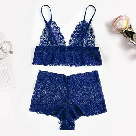 Women s Lace Cami With Short Lingerie Pajama Set Underwear Sleepwear
