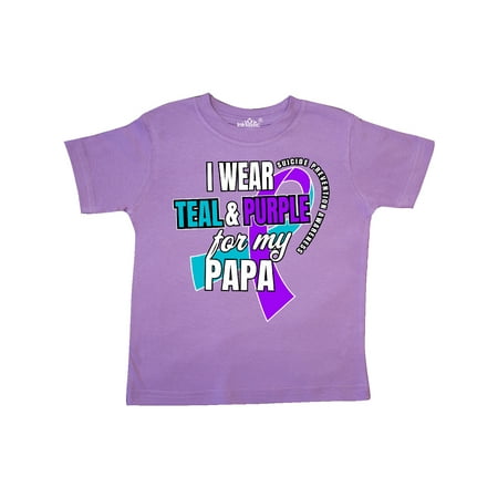 Inktastic Suicide Prevention I Wear Teal and Purple for My Papa Gift Toddler Boy or Toddler Girl T-Shirt
Inktastic Suicide Prevention I Wear Teal and Purple for My Papa Gift Toddler Boy or Toddler Girl T-Shirt