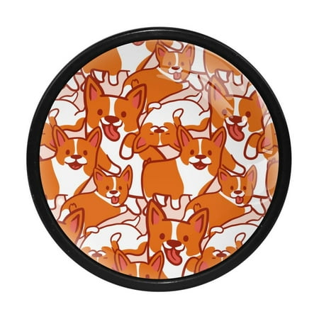 Ownta 4PCS Kitchen Cabinet Knob Round Decor Knobs Closet Drawers Dresser Pull Handle with Screws Orange Corgi Dog Pattern Cartoon
Ownta 4PCS Kitchen Cabinet Knob Round Decor Knobs Closet Drawers Dresser Pull Handle with Screws Orange Corgi Dog Pattern Cartoon